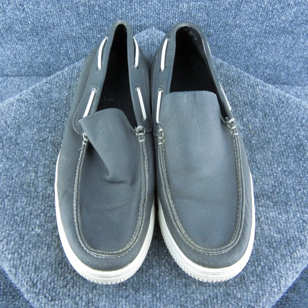 Kenneth Cole Reaction Ankir Men Boat Shoe Gray Fabric Slip On‎ Size 11 Medium